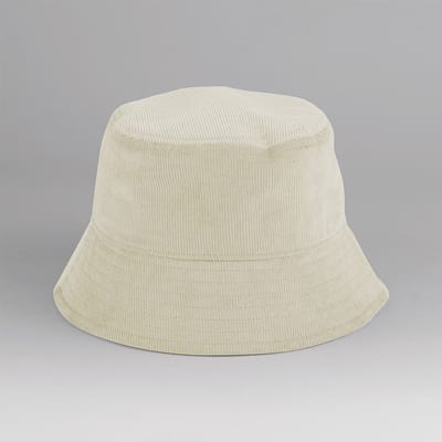 EarthAware® Organic Cord Bucket Hat - Stone - S/M