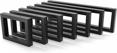 Wastafelhouder - Onderbouw steun - Wastafel Monteren - Zijdematte poedercoating - 15 cm hoog - Zwart