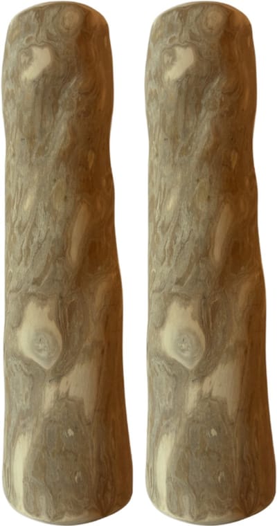 Boris&Lotje Duo pack Hondenbot kauwstaaf 100% natuurlijk koffiehout - Large 17-20cm 2 stuks