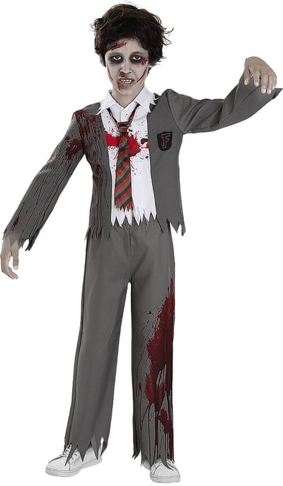 FUNIDELIA Zombie Studentenkostuum voor jongens - Maat: 122 - 134 cm