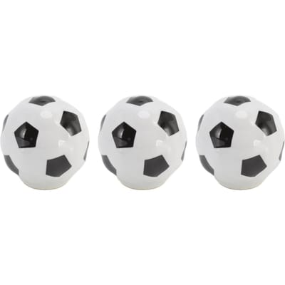 3 Set Voetbal Kastknoppen Bal Sport Thema Enkel Gat Lade Keramische Handgreep Trekkers voor Kast Kledingkast