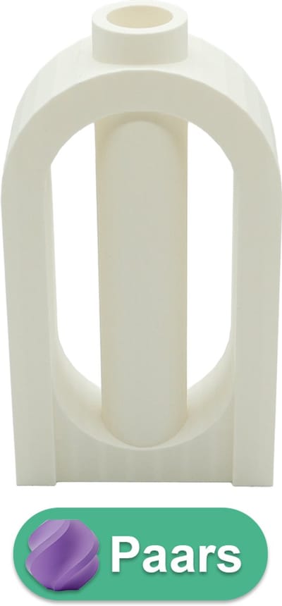 Amora organische vaas – Decoratieve vaas - Paars - 3d geprinte vaas – geschikt voor droogbloemen - 25CM