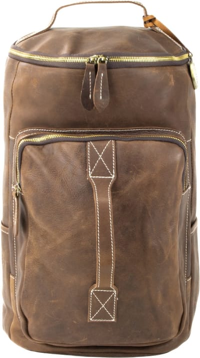 DE LAMASSU® Leren Laptop Rugzak 16 Inch – Grote Vintage Rugtas Echt Leer – 24L Backpack met Veel Vakken – Unisex Werk, School & Reizen – 1,5 KG
