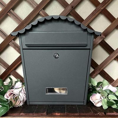 Wandbrievenbus Met Slot - Veilige Postbox - Post Ontvangen - Weerbestendig Ontwerp - 37 x 10.5 x 36 cm - Zwart