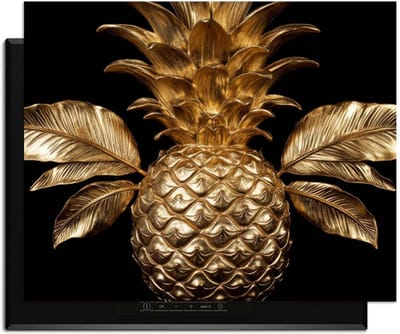 KitchenArt - Pine Luxe - Inductie Beschermer - 76x51.5 cm - Kookplaat Beschermer - Luxe Afdekplaat Inductieplaat - Anti-slip & Oprolbaar - Beschermmat Inductiekookplaat
