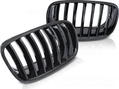 Grill BMW X5 E70 X6 E71 vanaf 2008 GLANZEND ZWART