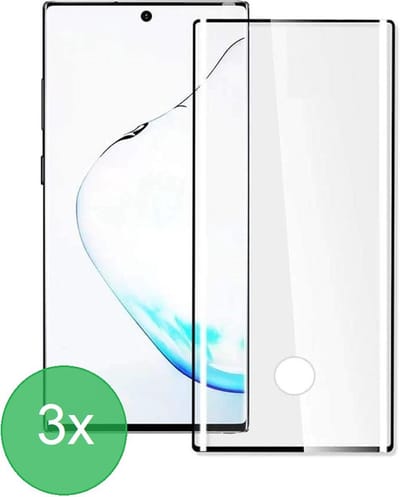3x Full Cover Screenprotector Geschikt voor: Samsung Galaxy Note 20 Ultra - Screen protector - volledige glas - bescherming - beschermglas - ZT Accessoires