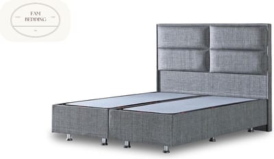 Boxspring Block zonder matras Antraciet 80x190