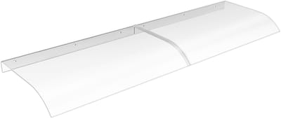 Deurluifel Luifel Voordeur 160x50cm Transparant PET-Kunststof Pultbogen Wetterbestendig Met UV-Bescherming Voor Deur Raam Balkon En Terras NAIZY