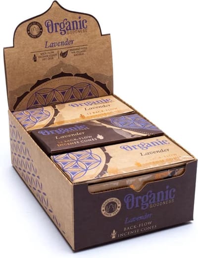 Organic Goodness - Lavendel - Backflow - Wierookkegels - Song of india - doos 6 stuks
