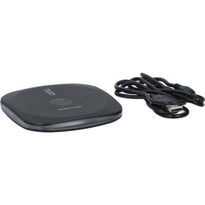 Grundig Draadloze Oplader - Qi Lader - 5-10MM Laadafstand - Anti-Slip - Compact Formaat - Zwart