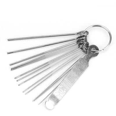 Gitaarbrug Zadelmoer Vijlen 13 Naalden Set Gereedschapsset Accessoire Ukelele white