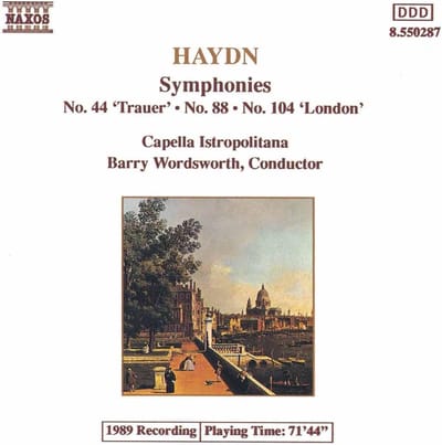 Capella Istropolitana, Barry Wordsworth - Haydn: Symphonies 44, 88 & 104 (CD)