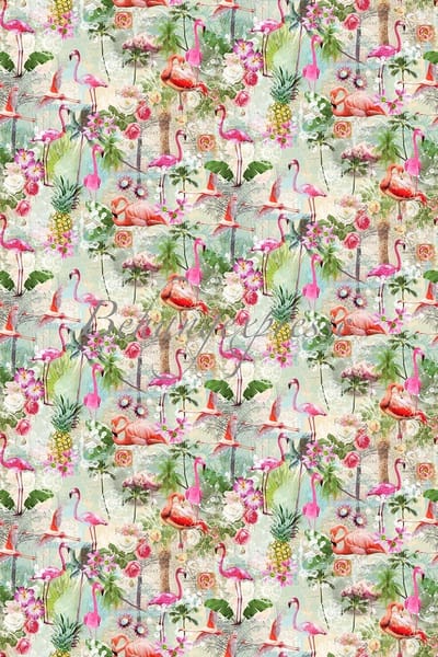 Flamingo Summers Behang