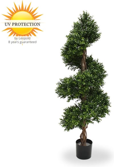 Kunst buxus Spiraal 140 cm UV