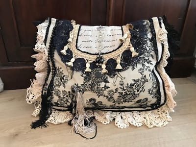 Handgemaakte Gypsy Boho weekendtas – statement piece