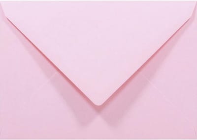 Papieren Enveloppen - Gekleurde Enveloppen - Uitnodigingen Versturen - Zelfdichtende Sluiting - C6 Formaat - Pastelroze