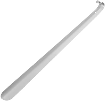 Allecto - Professionele schoenlepel - Roestvrij staal - Perfect voor senioren - Zilverkleurig - Reisaccessoire - Handig voor opslag