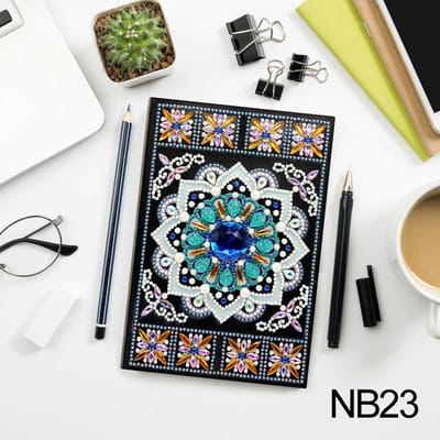 Notitieboekje - NB023 - Mandala - Diamond painting - compleet pakket - diamond painting by Wietske