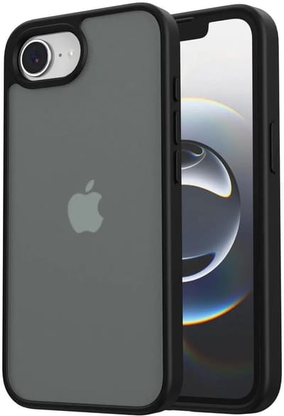 Hoesje Geschikt voor Apple iPhone 17e / 16e - Matte Back Cover - Zwart