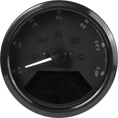 Motorfiets LCD Meter Anti-Glare Toerenteller Kilometerteller Oliepeil Multifunctionele Onderdelen black