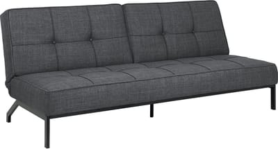 Giga Meubel Slaapbank Lou 2-Zits - 95x198x87cm - Grijs