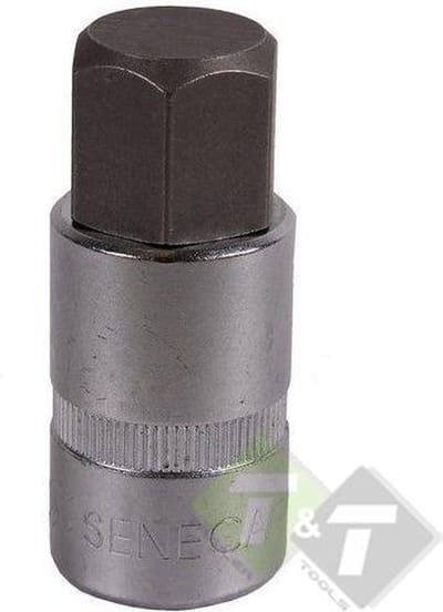 Inbusdop, 1/2 duims aansluiting, 55mm, 4mm, Seneca