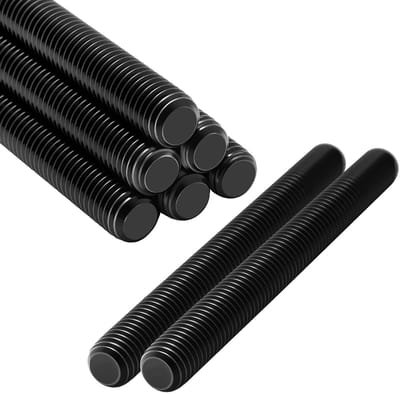 Schroefdraadstang M8 - Draadstangen RVS - Meubelbouw Montage - Volledige Schroefdraad - 100 mm Lengte - Zwart