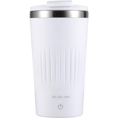 300 ml zelfroerende mok met deksel, 3 snelheden, automatische magnetische roerkoffiekop, elektrisch roestvrij