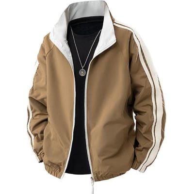 Lente Nieuwe Losse Grote Maat Jas voor Mannen Koreaanse Stijl Buiten Casual Jong Koppel Draagt Dubbelzijdige Jas Hol 4XL bruin