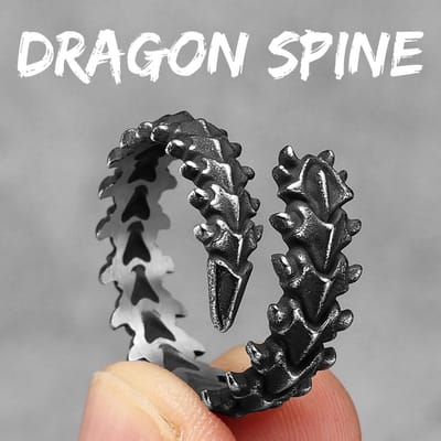 Roestvrij Stalen Mannen Ringen Eivil Draken Schalen Punk Trendy voor Vrouwen Biker Mode Sieraden Halloween Creativiteit Cadeau 11