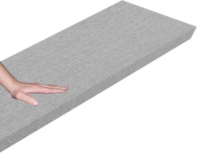 Bank Kussen Outdoor - Zitkussen Tuinbank - Buiten Zitten - Anti-slip Bodem - 160x35x5cm - Lichtgrijs