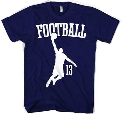 Hybris Footbasket T-shirt marineblauw