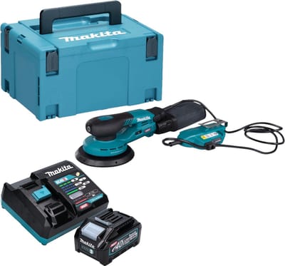 Makita BO 002 CGM101 Accuschuurmachine 40 V max. 150 mm 5,0 mm slag Borstelloos + 1x accu 4.0 Ah + lader + Makpac