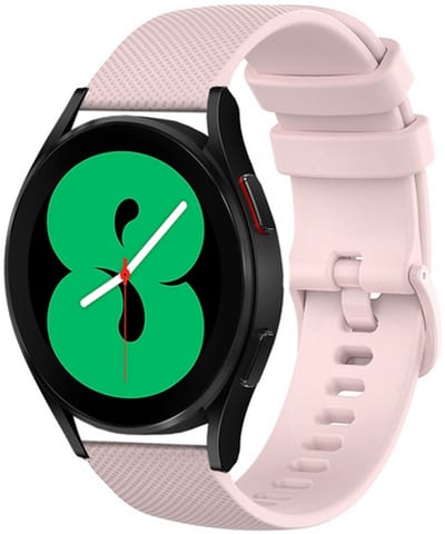 By Qubix - Geschikt voor Garmin bandje - 18mm - Geschikt voor Garmin Venu 4 - 41mm - Sportband met motief - Lichtroze