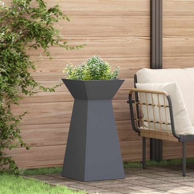 vidaXL - Pilarenbak - Antraciet - 35 - x - 35 - x - 73 - cm - Koudgewalst - staal