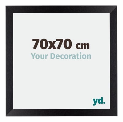 Your Decoration - Fotolijst 70x70 cm - MDF - Zwart Mat - Mura