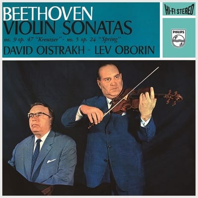 David Oistrakh & Lev Oborin - Beethoven: Violin Sonatas / No. 9 Op. 47 "Kreutzer" - No. 5 Op. 24 "Spring" (LP) (Remastered)