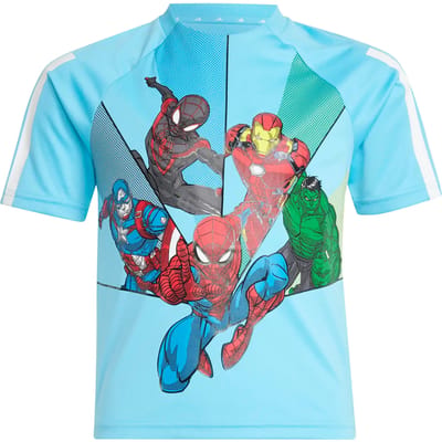 Adidas X Marvel Spider-man T-shirt Met Korte Mouwen Blauw 12-24 Months Jongens,Meisjes