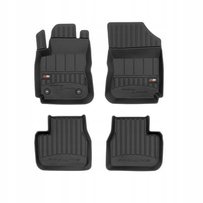 FROGUM PROLINE 3D Set - Rubberen Automatten + Kofferbakmat - Geschikt voor CITROËN C4 Cactus (2014-2020) - Zwart