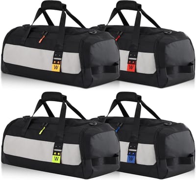 Set van 4 Dakbox Tassen - 60cm 54L Duffle Bag met Rits en Schoencompartiment, Inclusief Identificatietags voor Reisgemak
