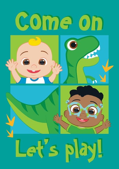 Cocomelon Fleece Deken, Let's Play - 100 x 150 cm - Polyester