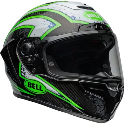 Bell Race Star DLX Flex Xenon Glanzend Zwart Kryptonite Integraalhelm - Helm