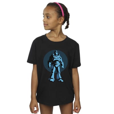 Disney Meisjes Lightyear Buzz staand cirkel T-shirt katoen (Zwart)