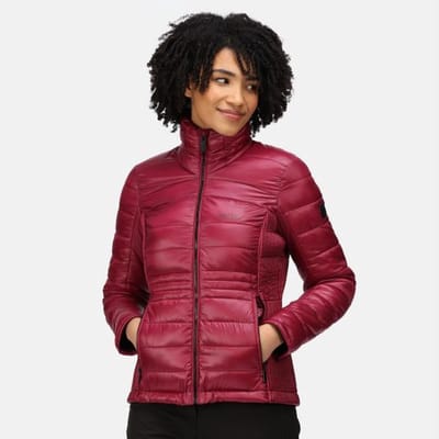 De Regatta Keava baffle jas - outdoorjas - dames - lichtgewicht - waterafstotend - Midden rood
