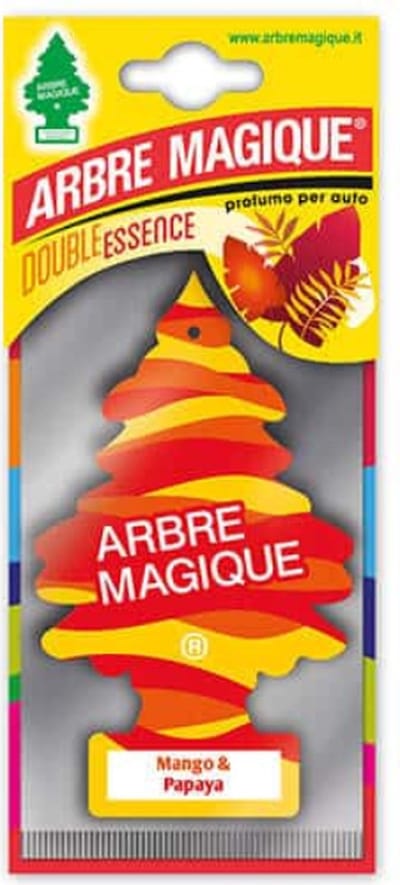 Mango Papaya Arbre Magique Geurboom luchtverfrisser voor in de auto – Car Parfum – Geurboompje – Geurbooster – Wonderboom – Geurverfrisser – Nieuwe Auto – Autogeur – Autoparfum – Geurblad