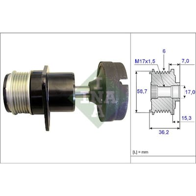 Schaeffler Ina Generator vrijloop INA 535 0157 10