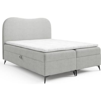 Boxspring Adler bouclé met opbergruimte 180 x 200 cm | NADUVI Collection