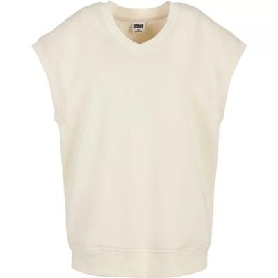 Urban Classics Gilet -5XL- Ladies Oversized Sweat Slipover whitesand Creme