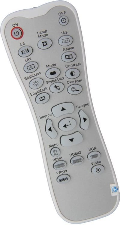 Afstandsbediening geschikt voor de OPTOMA VDHDNZ beamer, vervangt BR-3042B / 45.8EG01G001